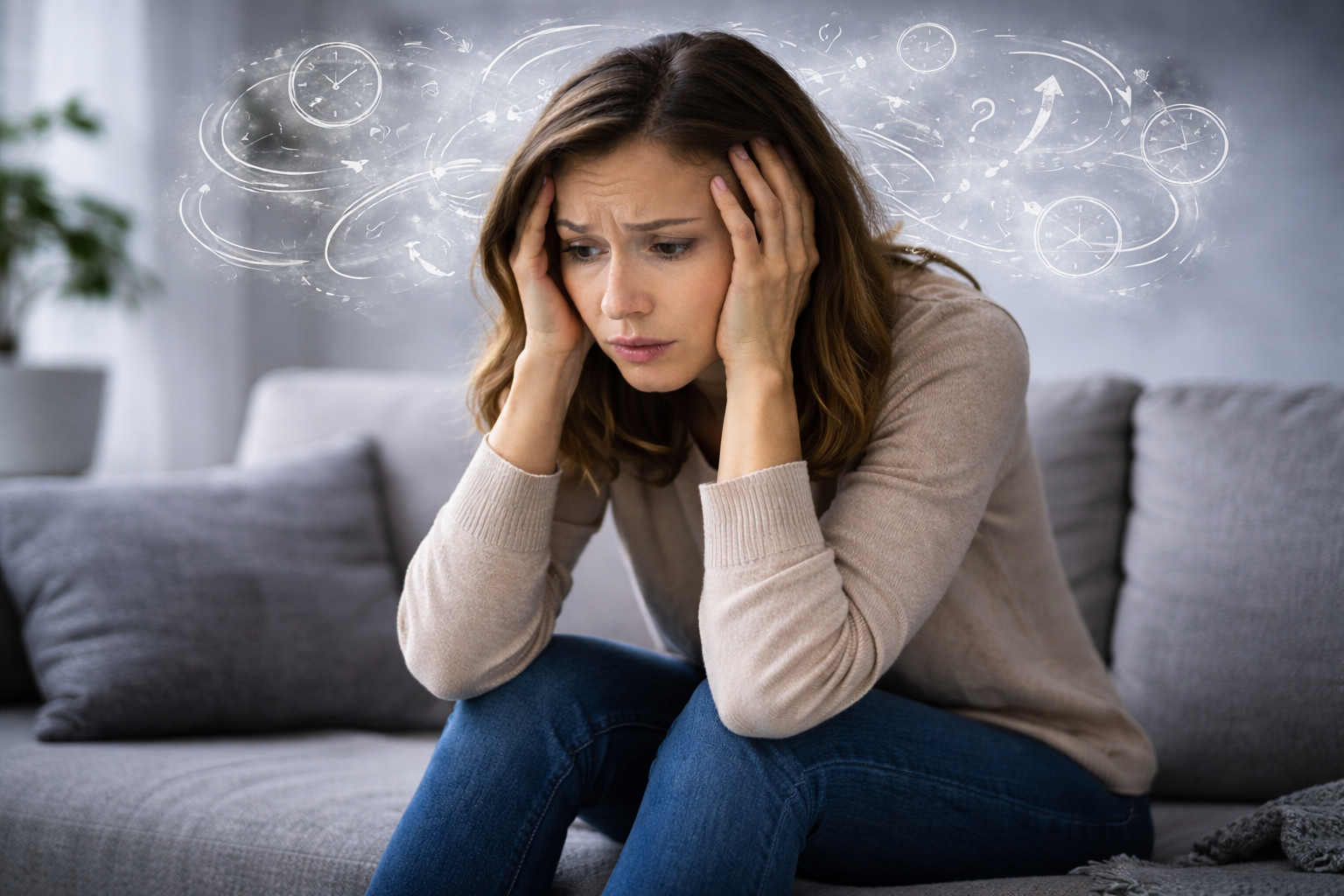 Gedankenkreisel und Erschöpfung Anpassungsstörung und Gedankenkreiseln