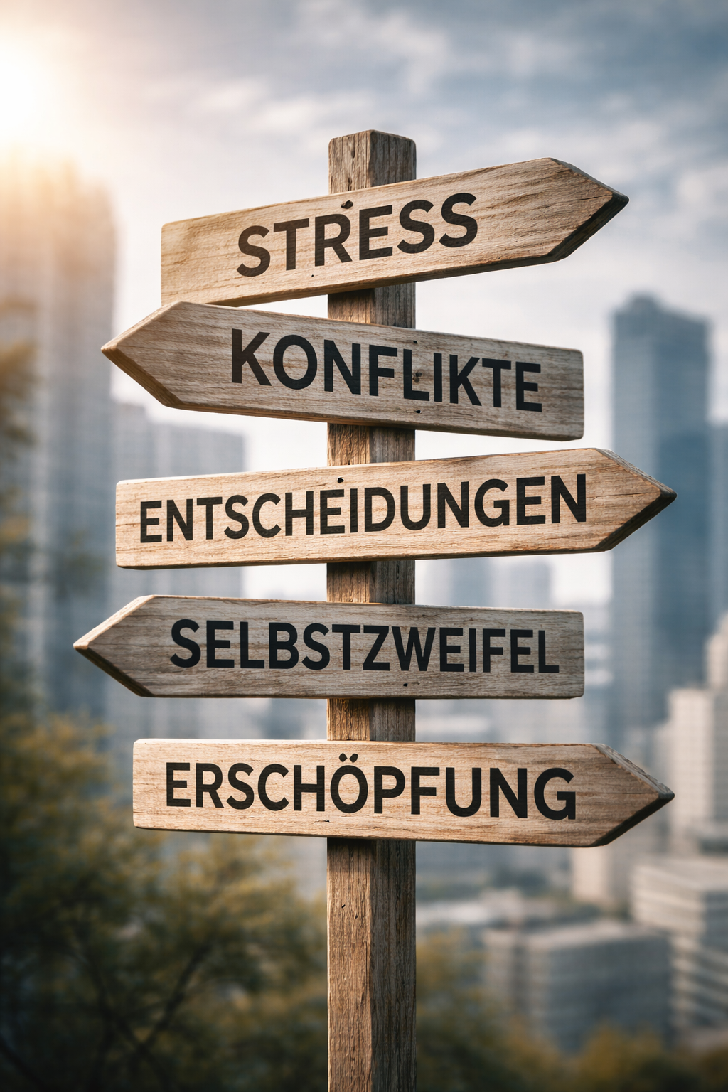 Stress, Konflikte, Selbstzweifel, Depressionen und Ängste